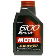 Масло моторное синтетическое Motul 6100 Synergie 15W-50 1 литр фото