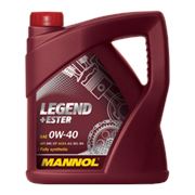 Моторное масло MANNOL LEGEND+Ester SAE 0W-40; API SM/CF (4л) фото
