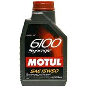 Масло моторное MOTUL 6100 Synergie 15W-50 1 литр фотография