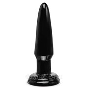 Черная малая анальная пробка Beginners Butt Plug - 10 см. фотография