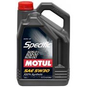 Синтетическое моторное масло Motul Specific 505.01-502.00-505.00 5W-40 5л (1л) фотография