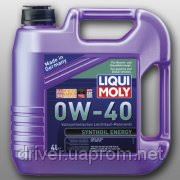 Моторное масло Ликви Моли 0w40 Liqui Moly Synthoil Energy SAE 0W-40 4л фото