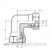 Кованый локтевой адаптер с поворотными соединениями и углом 90° фото