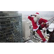 Экспресс Дед Мороз в окно фотография