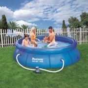 Семейный надувной бассейн BestWay, 57109 Наливной 3640 литров, фильтр в комплекте (305*76 см) фото
