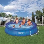 Семейный надувной бассейн BestWay, 57112 Наливной 5380 литров, фильтр в комплекте (366*76 см) фото