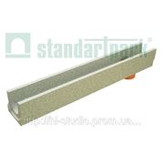 Лоток водоотводной StandartPark 1000х140х123 класс нагрузки: A – С бетонный с вертикальным водоотводом (400009)