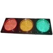 LED 6702 300-миллиметровый горизонтальный светофор (красный желтый зеленый) фото