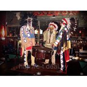 Индейское шоу, шоу “Дикий Запад“, индейцы на празднике в Минске фотография