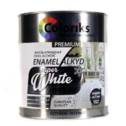 Эмаль белая-супер Coloriks Premium (2,7кг.) фото