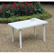 Аренда пластикового стола прямоугольного 125*75 см прокат пластиковой мебели фото