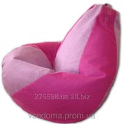 Малиново-розовое кресло-мешок груша 120*90 см из микророгожки