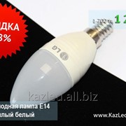 Светодиодная лампа E14 Артикул LGE14W5M, теплый белый фото