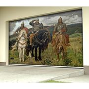 Нанесение любого цветного изображения на ворота от изысканных до фантастических картин известных художников! фото