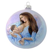 Новогодний шар “Материнская любовь“ ручная роспись маслом фотография
