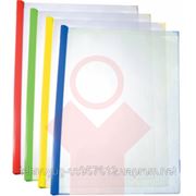 Папка пластиковая А4 Economix прозрачная, с планкой-зажимом, на 65 листов (38412)