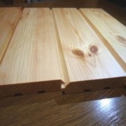 Сайдинг деревянный (имитация бруса). фото