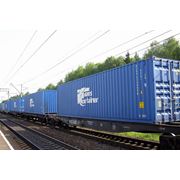 Услуги железнодорожных перевозок контейнерных грузов Цена Фото