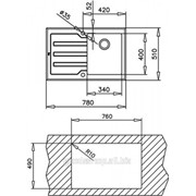 Кухонная мойка Teka LUX 1B 1D LHD 78