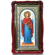 Икона Храмовая, Нерушимая стена Божья матерь, в фигурном киоте, с багетом 35х60 фотография