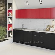 Кухня Lana (черный / красный) фото