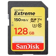 Карта Памяти 128Gb SanDisk Extreme SDXC Class 10 UHS-I U3 V30 (150/70 MB/s) фото