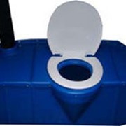 Накопительный двухсекционный выносной бак Сидячий для туалетной кабинки 380 л. фото