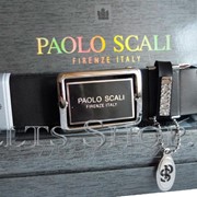 Кожаный ремень Paolo Scali широкий, 38 мм фото
