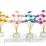 Цветы хрустальные ароматизированые 11 цветков 15х10х6,5 см 8486-9 фиолетовый фотография