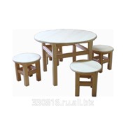 Набор мебели для детей №1 (1 стол, 4 табурета)