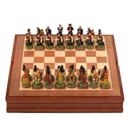 Шахматы сувенирные “Дикий Запад“ (доска 36х36х6 см, h=8 см, h=6 см) фото