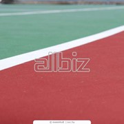Укладка спортивных покрытий для теннисных кортов фото