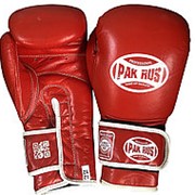 Перчатки боксерские Pak Rus, кожа, красный,14 oz (пара) фотография