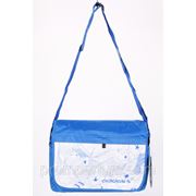 Сумка спортивная Adidas цвет голубой 10х27х34 8935blue /0-07 фото