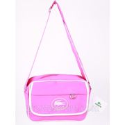 Сумка спортивная Lacoste цвет розовый 9х22х30 pink /0-511 фото