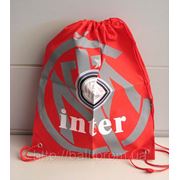 Сумка рюкзак для формы, с логотипами клубов. фото