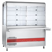 Прилавок-витрина холодильный ПВВ(Н)-70КМ-С-03-НШ вся нерж. с гастроемкостями 1500 мм