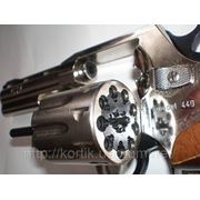 Револьвер под патрон Флобера ALFA model 440 (никель, дерево) фото