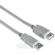 Кабель Hama 30618 кабель USB TypeA-B,серый, 3м фото