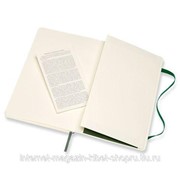 Блокнот Moleskine Classic Soft Large, 192 стр., зеленый, нелинованный фото