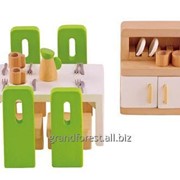 Мини-мебель 13, деревянная игрушечная мебель для кухни