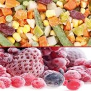 Овощи и фрукты замороженные фотография