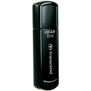8Gb JetFlash 350 Transcend USB-флеш накопитель, USB 2.0, TS8GJF350, Чёрный фотография