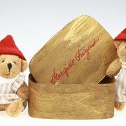 Медведи TEDDY в деревянной коробке 10 см