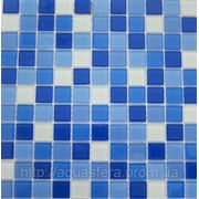 Стеклянная мозаика для бассейнов 2,5х2,5 Багама темная Cristall фото