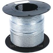 Трос 3 мм DIN3055 оц(6х7) б (200м) фото