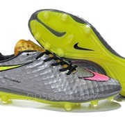 Футбольные бутсы Nike HyperVenom Phantom FG Chrome/Hyper Pink/Metallic Gold Cn фотография