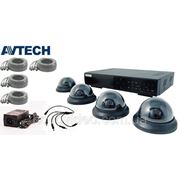 Комплект AVTech для видеонаблюдения в магазине , офисе производства Тайвань(HDD 500 Гб в комплекте)