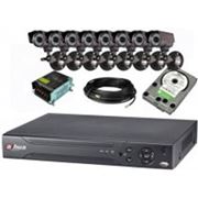 Система видеонаблюдения на 8 видеокамер для наружного использования