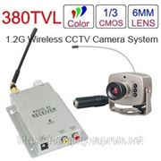 Цветная CCTV беспроводная камера видеонаблюдения с приемником сигнала ресивером и ИК-подсветкой 6 светодиодов